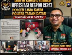 Tak Biarkan Isu Berkembang, Kapolres Tanah Datar AKBP Marwan Fajrin Gerakkan Polsek Lima Kaum, LMR-RI Apresiasi