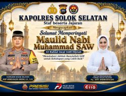 Kapolres Solok Selatan AKBP Andreanaldo Andemi: Teladani Rasulullah dalam Melayani Masyarakat