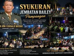 Syukuran Jembatan Bailey Pampangan Nan XX, Lurah Betty Ernita Perkuat Semangat Gotong Royong Bersama TNI dan Masyarakat