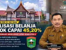 Realisasi Belanja Solok Capai 45,20 Persen, Pemkab Perkuat Akselerasi APBD Semester II