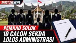 10 Calon Sekda Kabupaten Solok Lolos Administrasi, Ada Mantan Sekda hingga Kepala OPD