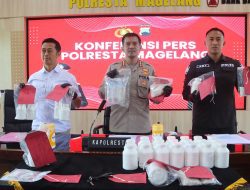 Polresta Magelang Bongkar Jaringan Sabu di Muntilan, Modus Dibalut Semen Diungkap dalam Konferensi Pers