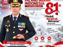 Kapolres Payakumbuh AKBP Irwan Andeta: Semangat PMI Menjadi Penguat Gerakan Kemanusiaan di Tengah Masyarakat