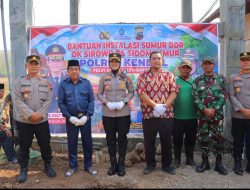 Kapolres Kendal Pimpin Peletakan Batu Pertama Instalasi Sumur Bor di Desa Sidomakmur