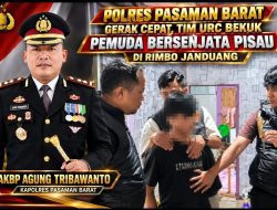 Kapolres Pasaman Barat AKBP Agung Tribawanto Gerak Cepat, Tim URC Bekuk Pemuda Bersenjata Pisau di Rimbo Janduang