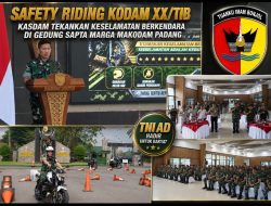 Kasdam XX/Tuanku Imam Bonjol Tekankan Keselamatan Berkendara dalam Safety Riding di Gedung Sapta Marga