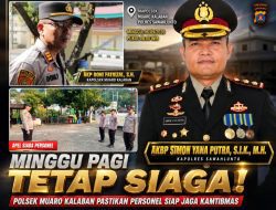 AKBP Simon Yana Putra Tegaskan Kesiapsiagaan Jajaran, AKP Doni Fatrizal Pastikan Polsek Muaro Kalaban Selalu Siap Melayani Warga