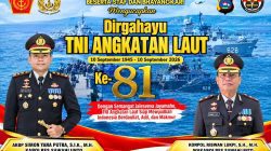 Semangat Jalesveva Jayamahe, AKBP Simon Yana Putra Ucapkan Selamat HUT ke-81 TNI AL