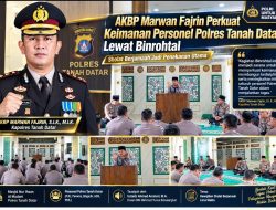 Polres Tanah Datar Gelar Binrohtal, AKBP Marwan Fajrin Tekankan Kewajiban Sholat Berjamaah Lima Waktu