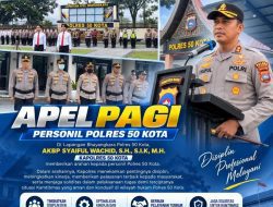 AKBP Syaiful Wachid Dorong Personel Polres 50 Kota Utamakan Pelayanan, Keamanan dan Kedekatan dengan Masyarakat