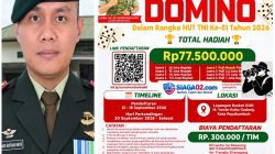Letkol Inf. Adi Nofriadi Nata dan Kodim 0306/50 Kota Perkuat Kemanunggalan TNI-Rakyat Lewat Open Tournament Domino