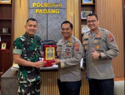 Dandim 0312/Padang Letkol Inf. Faiq Fahmi Sambangi Mapolresta Padang, Bangun Sinergi untuk Rakyat
