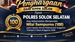 Penghargaan Pengelolaan Anggaran Jadi Momentum Penguatan Pelayanan, Kapolres Solok Selatan AKBP Andreanaldo Ademi