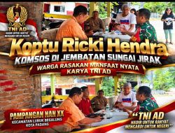Pak RW Ungkap Manfaat Jembatan Baru Karya TNI AD, Koptu Ricki Hendra Hadir Bersama Warga