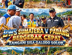 BWS Sumatera V Padang Bergerak Cepat Tangani Sisa Galodo Solok, Reski Wahyudi Kawal Normalisasi