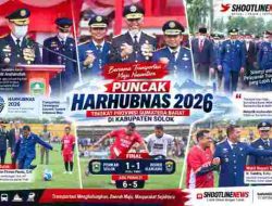 Puncak Harhubnas 2026 di Kabupaten Solok, Gubernur Mahyeldi Pimpin Upacara, Bupati Kick-Off Final