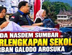Garda Pemuda NasDem Sumbar Dampingi Anak Korban Galodo Arosuka Penuhi Kebutuhan Sekolah
