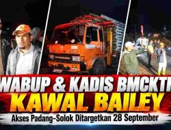 Wabup Candra dan Kadis BMCKTR Kawal Pemasangan Bailey, Akses Padang-Solok Ditargetkan Dilalui 28 September