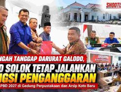 Di Tengah Tanggap Darurat Galodo, DPRD Kabupaten Solok Kembali Jalankan Agenda Legislasi