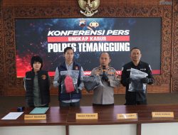 Polres Temanggung Gelar Konferensi Pers Pengungkapan Kasus Kekerasan Seksual Anak di Parakan