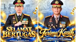 Dirlantas Polda Sumbar Kombes Pol. Reza Hantarkan Selamat Bertugas kepada Irjen Pol. Drs. Jawari, S.H., M.H. dan Terima Kasih kepada Irjen Pol. Djati Wiyoto Abadhy, S.I.K.