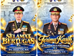 Dirlantas Polda Sumbar Kombes Pol. Reza Hantarkan Selamat Bertugas kepada Irjen Pol. Drs. Jawari, S.H., M.H. dan Terima Kasih kepada Irjen Pol. Djati Wiyoto Abadhy, S.I.K.