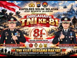 Kapolres Solok Selatan AKBP Andreanaldo Ademi Perkuat Pesan Persaudaraan TNI-Polri di HUT ke-81 TNI