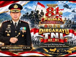 Peringati HUT TNI ke-81, Kapolres Sijunjung AKBP Willian Harbensyah Apresiasi Pengabdian Prajurit kepada Rakyat