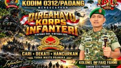 Kolonel Inf Faiq Fahmi Bersama Keluarga Besar Kodim 0312/Padang, Kobarkan Semangat Infanteri untuk Bangsa dan Negara