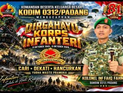Kolonel Inf Faiq Fahmi Bersama Keluarga Besar Kodim 0312/Padang, Kobarkan Semangat Infanteri untuk Bangsa dan Negara