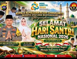 Hari Santri Nasional 2026, Kapolres Sawahlunto AKBP Simon Yana Putra Apresiasi Peran Santri dalam Kehidupan Masyarakat