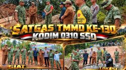 Tim Wasev Mabesad di Pimpin Brigjen TNI Hendri Wijaya Turun Langsung ke Lokasi TMMD ke-130 Kodim 0310/SSD, Pastikan Pembangunan Benar-Benar Dirasakan Rakyat