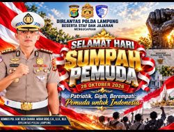 Dirlantas Polda Lampung Kombes Pol. H.M. Reza Chairul Akbar Sidiq Tegaskan Semangat Sumpah Pemuda Harus Hadir dalam Pelayanan dan Keselamatan Berlalu Lintas