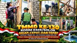 Serka Nazir Bersama Satgas TMMD ke-130 Kodim 0309/Solok Gotong Royong Bangun Bak Air Bersih di Junjung Sirih