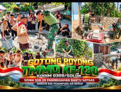 Kepedulian Generasi Muda Warnai TMMD ke-130 Kodim 0309/Solok, Kebersamaan TNI dan Siswa Jadi Sorotan