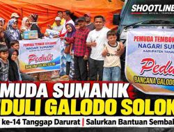 Hari ke-14 Tanggap Darurat, Pemuda Tembok Goluang Sumanik Salurkan Sembako untuk Warga Terdampak Galodo Solok