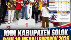 Tembus Lima Besar Porprov Sumbar 2026, IODI Kabupaten Solok Bawa Pulang 10 Medali