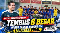 Futsal Kabupaten Solok Tembus 8 Besar Porprov, Wabup Candra Dorong Tim Lanjut ke Final