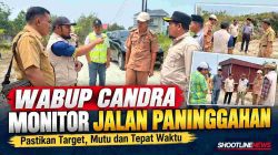 Wabup Candra Monitoring Ruas Jalan Simpang Kantor Camat–Kantor Wali Nagari Paninggahan