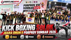 Kick Boxing Solok Rebut Posisi Runner-up Porprov Sumbar 2026, Koleksi 18 Medali
