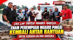 Enam Perempuan Muaro Pingai Kembali Bawa Bantuan untuk Korban Galodo Arosuka