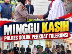 Minggu Kasih Polres Solok: Rawat Toleransi, Perkuat Keamanan dan Keharmonisan Sosial