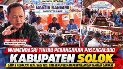 Wamendagri Bima Arya Tinjau Penanganan Pascagalodo Kabupaten Solok