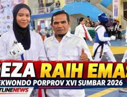 Geza Persembahkan Emas Taekwondo untuk Kabupaten Solok di Porprov XVI Sumbar