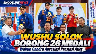 Wabup Solok Berkesempatan Mengalungkan Medali, Wushu Borong 26 Medali di Porprov Sumbar 2026