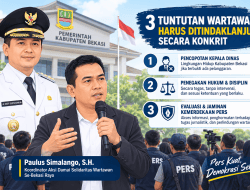 Asep Surya Atmaja Dilantik Jadi Bupati Bekasi Definitif, Solidaritas Wartawan Desak Tindak Lanjut Tiga Tuntutan